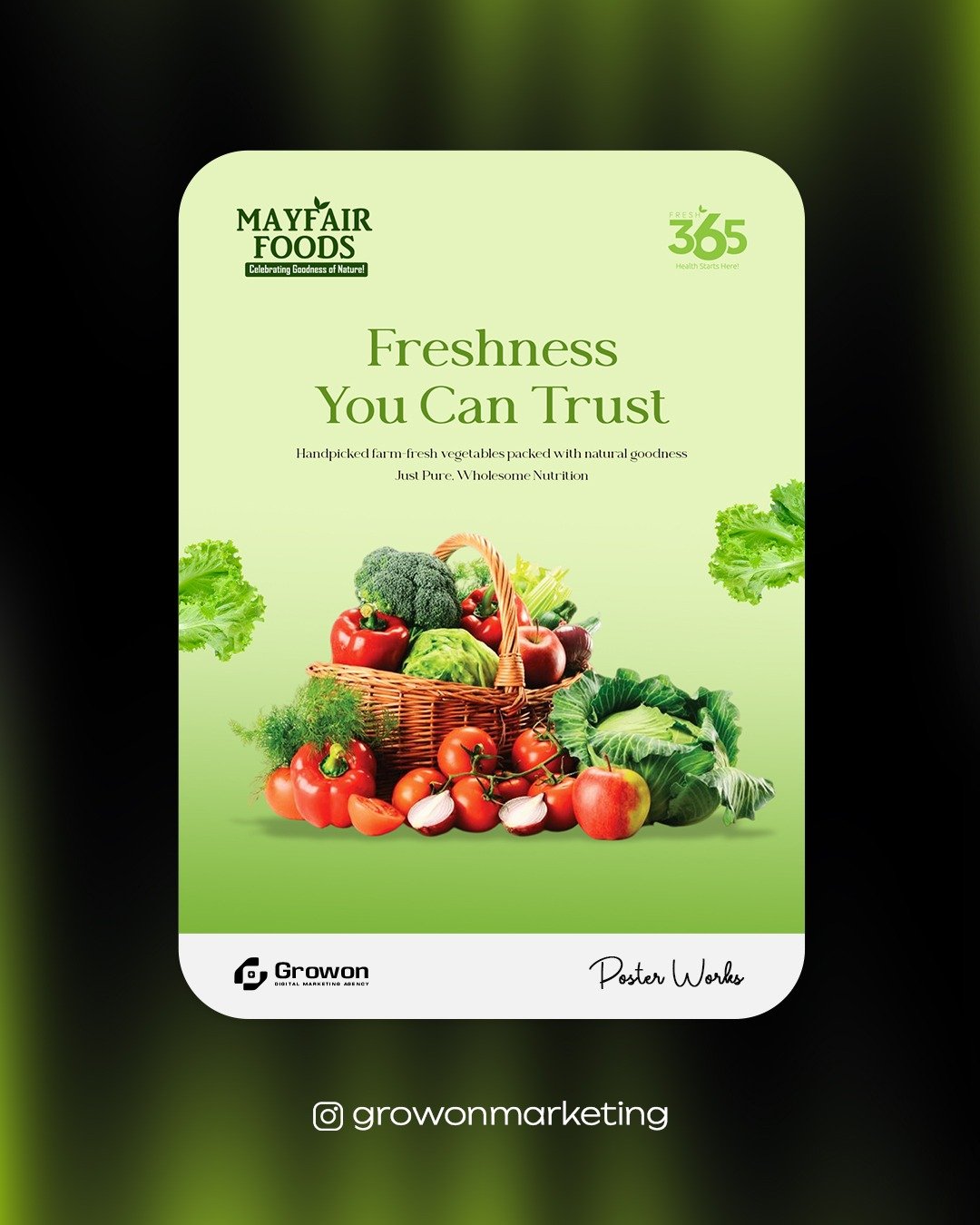 Mayfair Foods Freshness You Can Trust social creative